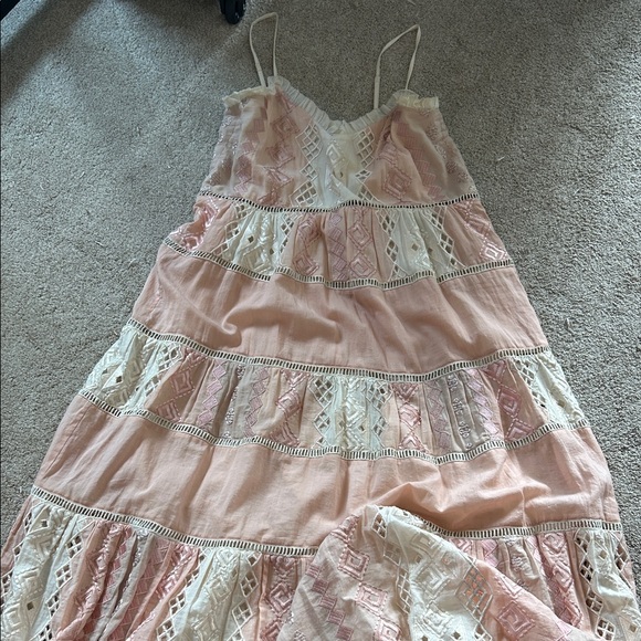 Love Sam Blush and Cream Lace Dress - Picture 1 of 2